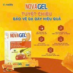 Gói uống dung dịch nghệ mật ong giảm đau dạ dày giảm trào ngược dạ dày Novagel Dân Khang