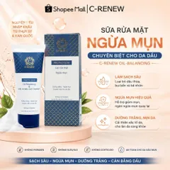 Sữa Rửa Mặt Ngừa Mụn Chuyên Biệt Cho Da Dầu C-Renew Oil Balancing Chính Hãng dạng Gel