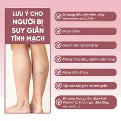 Viên Uống Hỗ Trợ Cải Thiện Bệnh Suy Giãn Tĩnh Mạch Vascovein Hộp 30 viên