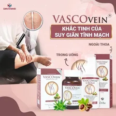 Viên Uống Hỗ Trợ Cải Thiện Bệnh Suy Giãn Tĩnh Mạch Vascovein Hộp 30 viên
