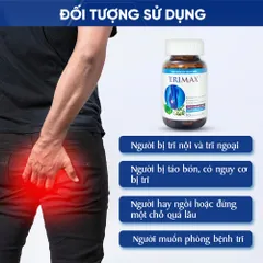 Viên Uống Hỗ Trợ Co Thắt Búi Trĩ Giảm Sưng Đau Do Trĩ Trimax Dan Khang - Hộp 30 viên