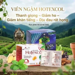 viêm ngậm thanh họng HOTEXCOL (hộp 10 vĩ/ 4 viên)