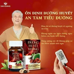 Viên Uống Đường Huyết Vương Giúp Hạ Đường Huyết Hỗ Trợ Ngăn Biến Chứng Tiểu Đường Hộp 30 viên
