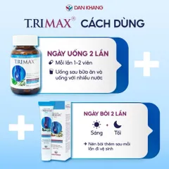 Viên Uống Hỗ Trợ Co Thắt Búi Trĩ Giảm Sưng Đau Do Trĩ Trimax Dan Khang - Hộp 30 viên