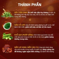 Viên Uống Đường Huyết Vương Giúp Hạ Đường Huyết Hỗ Trợ Ngăn Biến Chứng Tiểu Đường Hộp 30 viên