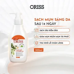 Sữa Tắm Hỗ Trợ Làm Loại Bỏ Mụn Cơ Thể Oriss Chiết Xuất Tràm Trà Lá Chanh Lim Sạch Sâu Và Làm Sáng Da Chai 300ml