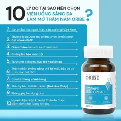 Viên uống đẹp da sáng da giảm sạm nám chống lão hóa Oribe Dân Khang Hộp 30 viên