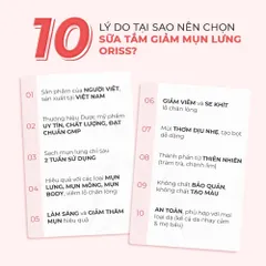 Sữa Tắm Hỗ Trợ Làm Loại Bỏ Mụn Cơ Thể Oriss Chiết Xuất Tràm Trà Lá Chanh Lim Sạch Sâu Và Làm Sáng Da Chai 300ml