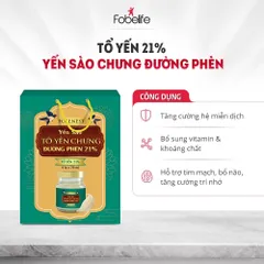 Hộp Yến Sào Fobelife 21% Yến Giúp Bồi Bổ Cơ Thể - Lọ 70ml