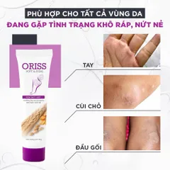 Kem nứt gót và dưỡng da chân tay Oriss tinh chất nghệ và trầu không tái tạo làm hồng gót Tuýp 30gr