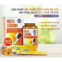 Viên uống Novacurmin Dan Khang giảm đau dạ dày và các triệu chứng của loét dạ dày