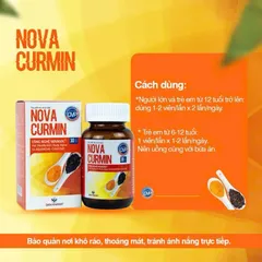 Viên uống Novacurmin Dan Khang giảm đau dạ dày và các triệu chứng của loét dạ dày