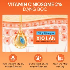 Kem dưỡng Vitamin C Niosome 2% Oribe Dân Khang hỗ trợ sáng da mờ nám sạm 35g