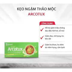 Viên Kẹo Ngậm Arcotux Fobe Hỗ Trợ Giảm Đau Họng, Hắt Hơi, Sổ Mũi Do Cảm Thông Thường N2
