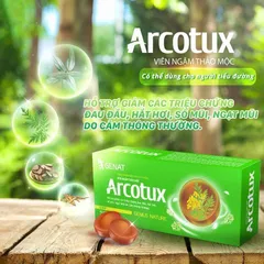 Viên Kẹo Ngậm Arcotux Fobe Hỗ Trợ Giảm Đau Họng, Hắt Hơi, Sổ Mũi Do Cảm Thông Thường N2