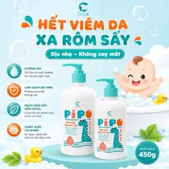 Sữa tắm ngừa rôm sảy cho bé Pipo 250g/ 450g