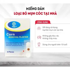 Miếng Dán Mụn Cóc Mụn Cơm Corn plaster KangDi Fobe - hộp 6 miếng
