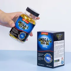 Viên Uống Omega 3 Fobe Hỗ Trợ Tăng Cường Sức Khỏe Tim Mạch, Phát Triển Trí Não NN - Hộp 100v 810219