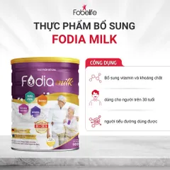 Sữa Bột Cho Người Tiểu Đường FodiaMilk Fobe Giúp Ổn Định Đường Huyết, Hương Vani N1 810228