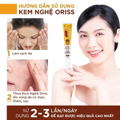 Kem nghệ Oriss giảm mụn và thâm không gây vàng da dành cho da dầu mụn tuýp 20gr