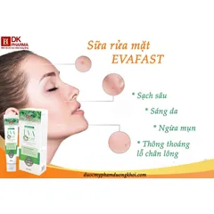 [Ngừa Mụn, Sạch Da] Sữa Rửa Mặt Evafast Tràm Trà Làm Sạch Sâu, Ngừa Mụn Trên Da, Lành Tính