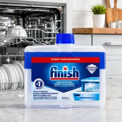 Dung Dịch Vệ Sinh Máy Rửa Chén Bát Finish 250ml - Làm Sạch Sâu, Bảo Vệ Hiệu Quả, Nhập Khẩu Châu Âu