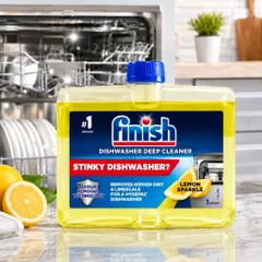 Dung Dịch Vệ Sinh Máy Rửa Chén Bát Finish 250ml - Làm Sạch Sâu, Bảo Vệ Hiệu Quả, Nhập Khẩu Châu Âu