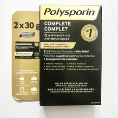 Kem bôi làm mờ sẹo Polysporin Heal Fast Formula Complete 30g x2 tuýp 810279