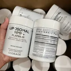 Viên uống Codeage Liposomal Platinum |90 viên| Tăng cường đề kháng/Giảm mệt mỏi - Trẻ hoá tế bào & Ngăn ngừa oxy hóa chuyên sâu [S/P Chuẩn Mỹ không tem]