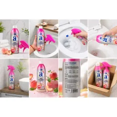 Chai xịt bồn cầu hương anhđao AENB  mẫu mới loại bỏ vết bẩn và mùi khó chịu