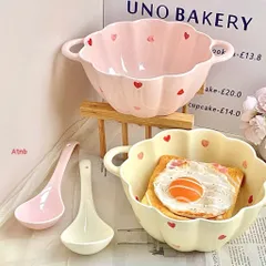 set bát tô kèm muôi múc canh hình trái tim – siêu xinh, siêu tiện dụng