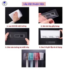 bộ nhả kem đánh răng tự động 4 cốc – gọn gàng, tiện lợi