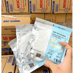 khẩu trang 5d cao cấp – ôm mặt, thoải mái khi sử dụng