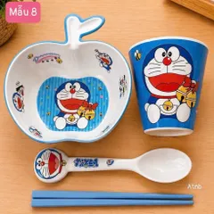 sét bát táo kèm cốc 4 món hoạt hình cho bé – đủ mẫu siêu đáng yêu