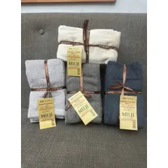 set 4 khăn mặt muji 35*85cm mềm mại thấm hút tốt giao màu ngẫu nhiên