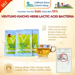 [Mẫu Mới - Xuất VAT] Viên Uống Giảm Cân, Thải Độc Enzyme Fucoidan KAICHO Nhật Bản - Ventuno Kaicho Herb