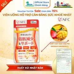 Giảm Vòng Eo Giảm Mỡ Afc Ellagic Acid Hộp 60 Viên Uống Nhập Khẩu Chính Ngạch Nhật Bản