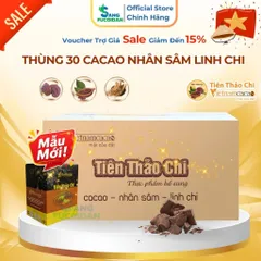 [Xuất kèm VAT] TIÊN THẢO CHI VINACACAO - Thùng 30 Hộp – KẾT HỢP CACAO, NHÂN SÂM & LINH CHI