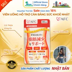Giảm Vòng Eo Giảm Mỡ Afc Ellagic Acid Hộp 60 Viên Uống Nhập Khẩu Chính Ngạch Nhật Bản