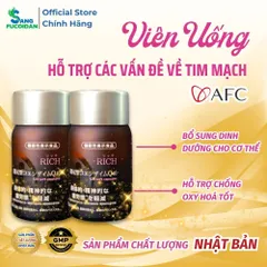 Viên Uống Rich Coenzyme Q10 - Hộp 120v - Giúp Chống Ôxy Hóa - Chính Hãng Nhật Bản
