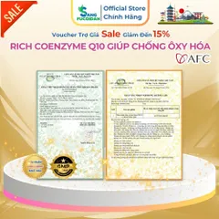 Viên Uống Rich Coenzyme Q10 - Hộp 120v - Giúp Chống Ôxy Hóa - Chính Hãng Nhật Bản