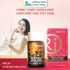Viên Uống Rich Coenzyme Q10 - Hộp 120v - Giúp Chống Ôxy Hóa - Chính Hãng Nhật Bản