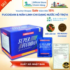 Super Fucoidan Thêm Nấm Linh Chi Hộp 30 Gói Tăng Cường Sức Khỏe & Đề Kháng - Nhập Khẩu Chính Hãng Nhật Bản
