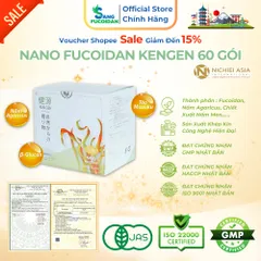 Nano Fucoidan Kengen Hộp 60 Gói Cải Thiện Nâng Cao Sức Khỏe Đề Kháng - Nhập Khẩu Chính Hãng Nhật Bản