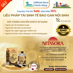 Nitasora Hộp 60 Viên Liệu Pháp Tái Sinh Tế Bào Gan Nội Sinh - Nhập Khẩu Chính Hãng Nhật Bản SORAICINE