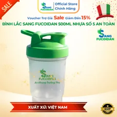 [Quà Tặng Theo Đợt] Siro Ho hoặc Bình Lắc Sang Fucoidan Shaker 500ml Nhựa Số 5 An Toàn 100%