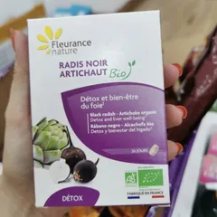 [CHÍNH NGẠCH] Viên Uống Giải Độc Gan Fleurance Nature Radis Noir Artichaut Bio Hộp 30 Viên – Hỗ Trợ Thải Độc Gan, Bổ Gan