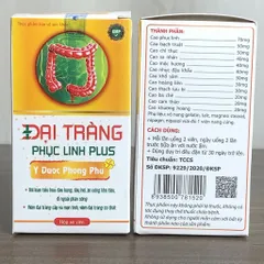 TPBVSK Đại Tràng Phục Linh Plus - Giúp kiện tỳ vị, tăng cường tiêu hóa.