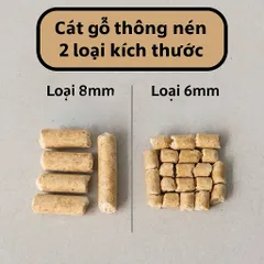 Cát gỗ thông nén vệ sinh cho mèo - Khử mùi tốt, Siêu tiết kiệm (5KG & 10KG)