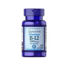 Viên uống bổ sung B-12 Puritan’s Pride Vitamin B12 500mcg 100 Tablets 810769